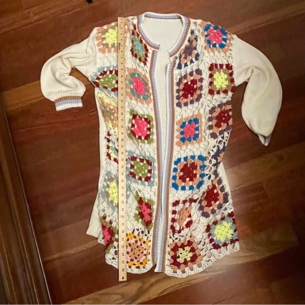 Multicolor Crochet Cardigan - Picture 7 of 7